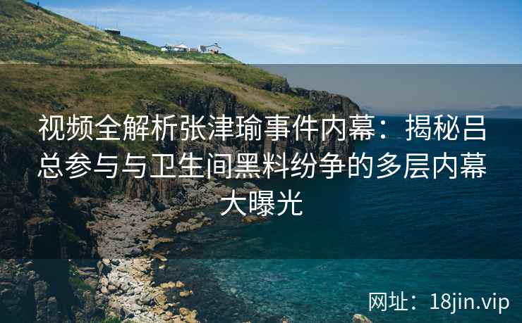 视频全解析张津瑜事件内幕:揭秘吕总参与与卫生间黑料纷争的多层内幕大曝光 视频全解析张津瑜事件内幕:揭秘吕总参与与卫生间黑料纷争的多层内幕大曝光