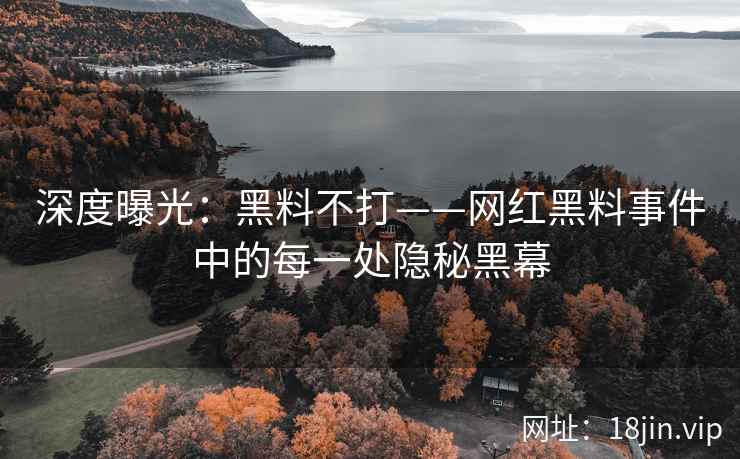深度曝光:黑料不打——网红黑料事件中的每一处隐秘黑幕 深度曝光:黑料不打——网红黑料事件中的每一处隐秘黑幕